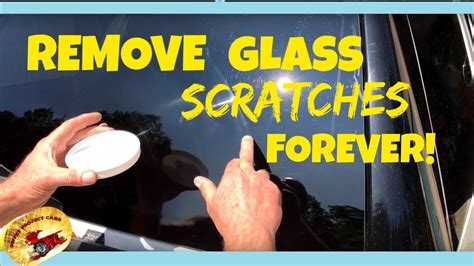 remove deep scratches in glass